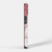 Rosa Glitzer Marmor iPhone Hülle (Rechte Seite)