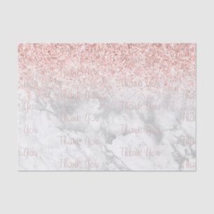  Rosa Glitzer Marmordekoupage Danke für das Muste Seidenpapier