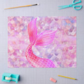Rosa Glitzer Mermaid Schwanz Seidenpapier (Basteln)