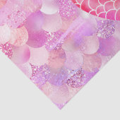 Rosa Glitzer Mermaid Schwanz Seidenpapier (Detail)