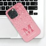 Rosa Glitzer Mit Monogramm Stilvolle Schreibschrif Case-Mate iPhone Hülle<br><div class="desc">Rosa Glitzer Mit Monogramm Stilvolle Skriptbezeichnung iPhone 13 Pro Fall. Bearbeiten Sie den Schriftart mit dem Designwerkzeug,  um ihn bei Bedarf anzupassen.</div>