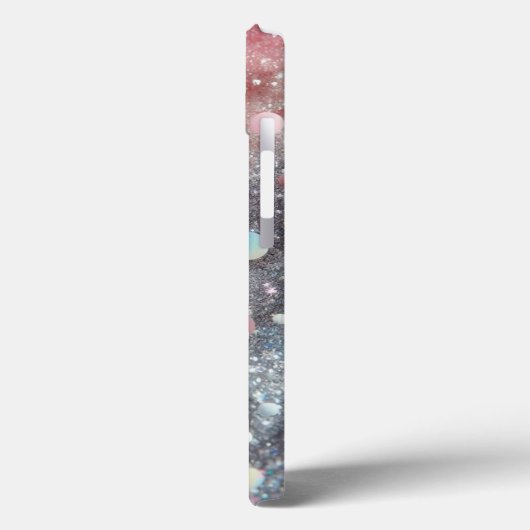 Rosa Glitzer mit Sparkle/iPhone 13 Case-Mate iPhone Hülle (Rückseite / Links)