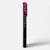 Rosa Glitzer Monogramm und Name Case-Mate iPhone Hülle (Rückseite / Rechts)