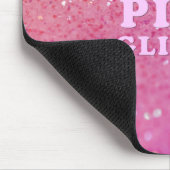 Rosa Glitzer Mousepad (Ecke)