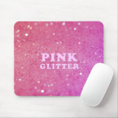 Rosa Glitzer Mousepad (Mit Mouse)