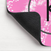 Rosa Glitzer Mousepad (Ecke)