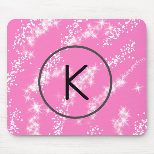Rosa Glitzer Mousepad (Vorne)