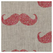 Rosa Glitzer Mustache Stoff (Nahaufnahme)