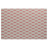 Rosa Glitzer Mustache Stoff (Yard (91,4 cm))