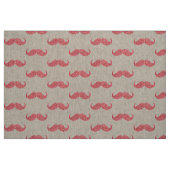 Rosa Glitzer Mustache Stoff (Fat Quarter (45,7 x 55,9 cm))