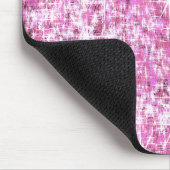 Rosa Glitzer-Muster Mousepad (Ecke)