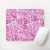 Rosa Glitzer-Muster Mousepad (Mit Mouse)