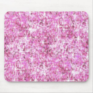 Rosa Glitzer-Muster Mousepad