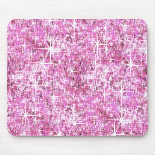 Rosa Glitzer-Muster Mousepad (Vorne)