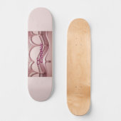 Rosa Glitzer Name Emma Skateboard (Vorderseite)