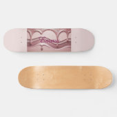 Rosa Glitzer Name Emma Skateboard (Horizontal)