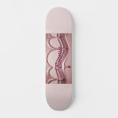 Rosa Glitzer Name Emma Skateboard (Vorderseite)