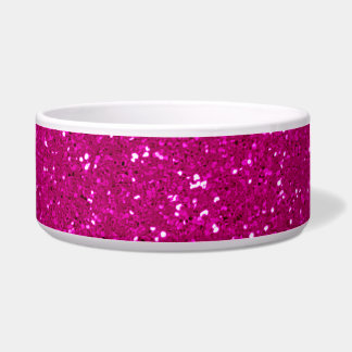 Rosa Glitzer Napf