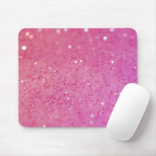Rosa Glitzer-Neonschein Mousepad (Mit Mouse)