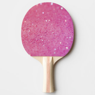 Rosa Glitzer-Neonschein Tischtennis Schläger