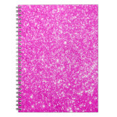 Rosa Glitzer Notizblock (Vorderseite)
