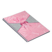 Rosa Glitzer Notizblock (Rechte Seite)