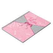 Rosa Glitzer Notizblock (Linke Seite)