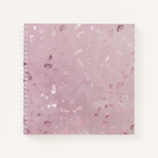 Rosa-Glitzer Notizblock (Vorderseite)