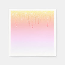 Rosa Glitzer Ombré Glam Glitzern Hübsches Party