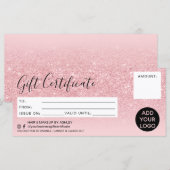 Rosa Glitzer ombre Glitzern gift Logo (Vorne/Hinten)