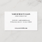 Rosa Glitzer Ombre Marmor Chic Bold Beauty Visitenkarte (Rückseite)