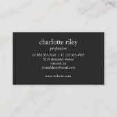 Rosa Glitzer Ombre Monogram Marmorsalon Makeup Visitenkarte (Rückseite)