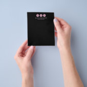 Rosa Glitzer Palette für Freelance Makeup Artist Flyer (Gruppe)