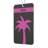 Rosa Glitzer Palme Tree mit Individuelle Name Autolufterfrischer (Links)