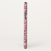 Rosa Glitzer Personalisiert mit Ihrem Namen. Case-Mate iPhone Hülle (Hinten/Rechts)