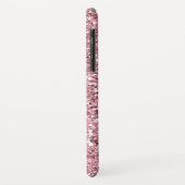 Rosa Glitzer Personalisiert mit Ihrem Namen. Case-Mate iPhone Hülle (Hinten/Links)