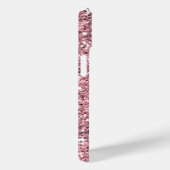 Rosa Glitzer Personalisiert mit Ihrem Namen. Case-Mate iPhone Hülle (Rückseite / Rechts)