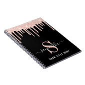 Rosa Glitzer Personalisiert Notizblock (Rechte Seite)