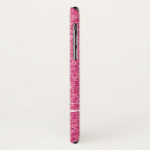 Rosa Glitzer Personalisierter Name Skript Case-Mate iPhone Hülle (Hinten/Links)