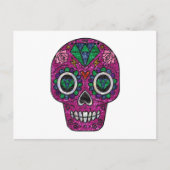 Rosa Glitzer Postkarte (Vorderseite)