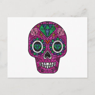 Rosa Glitzer Postkarte