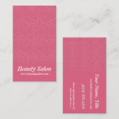 Rosa Glitzer punktiert 1 die hübschen Visitenkarte (Vorne/Hinten)