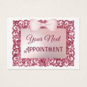 Rosa Glitzer-Rahmenbogenbestellkarte (Vorderseite)