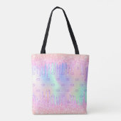 Rosa Glitzer Regenbogen-Hologramm Tasche (Rückseite)