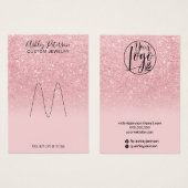 Rosa Glitzer Regenbogenschmuckverkleidung (Vorne & Hinten)