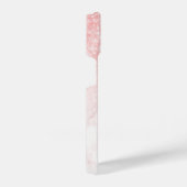 Rosa Glitzer Rose-Gold-Marmor-Textur iPhone Hülle (Rechte Seite)