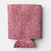 Rosa Glitzer Rose Gold Muster Dosenkühler (Rückseite)