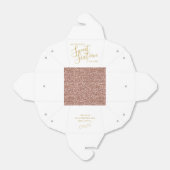 Rosa Glitzer Rose Gold Sweet 16 Name Mini Ausschei Geschenkschachtel (Ungefaltet)