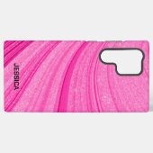 Rosa Glitzer Samsung Galaxy Hülle (Rückseite (Horizontal))