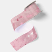 Rosa-Glitzer Satinband (Rückseite)